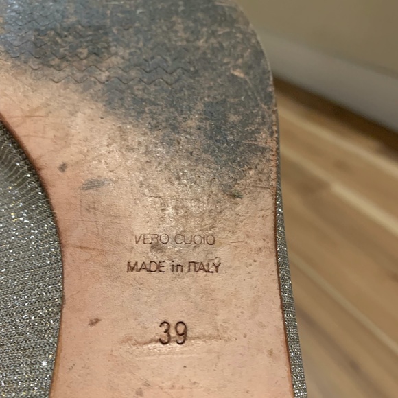 Michele Lopriore Milano Mia Ballet Flat in Galaxy Beige Size 39 - Picture 7 of 7